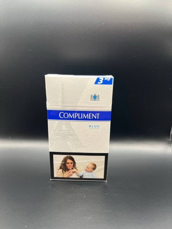 Сигареты Compliment Super Slims 3 Blue (Комплимент Супер Слимс 3 Синий)